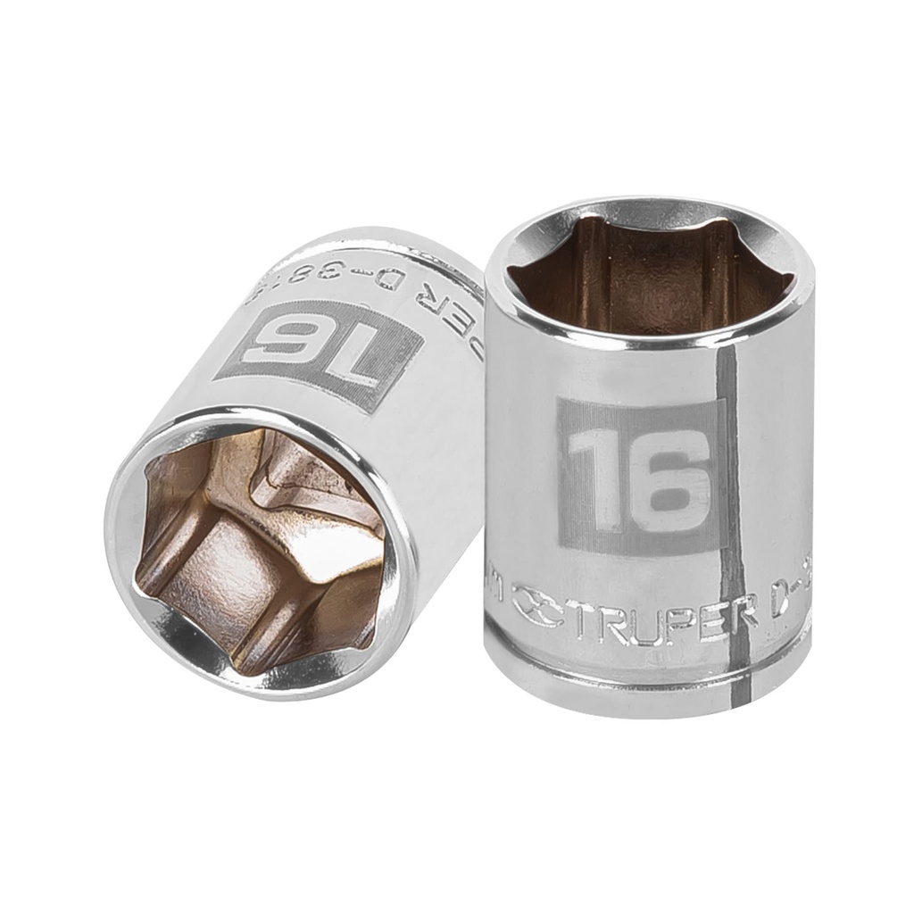 13680 / Dado de 16 mm, 6 puntas, cuadro 3/8', Truper