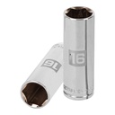 13776 / Dado largo de 16 mm, 6 puntas, cuadro 3/8', Truper