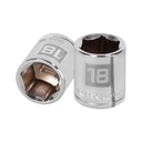 13682 / Dado de 18 mm, 6 puntas, cuadro 3/8', Truper