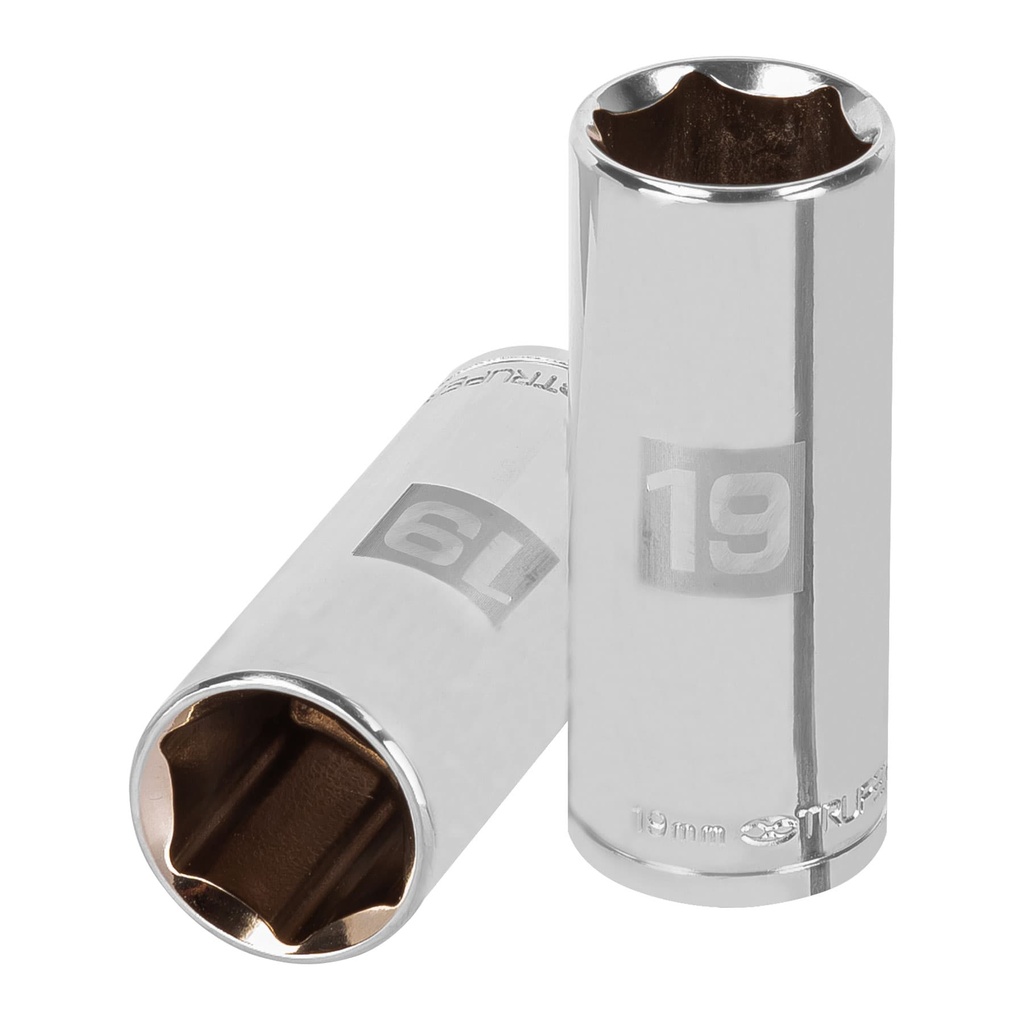 13779 / Dado largo de 19 mm, 6 puntas, cuadro 3/8', Truper