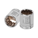 13639 / Dado de 19 mm, 12 puntas, cuadro 3/8', Truper