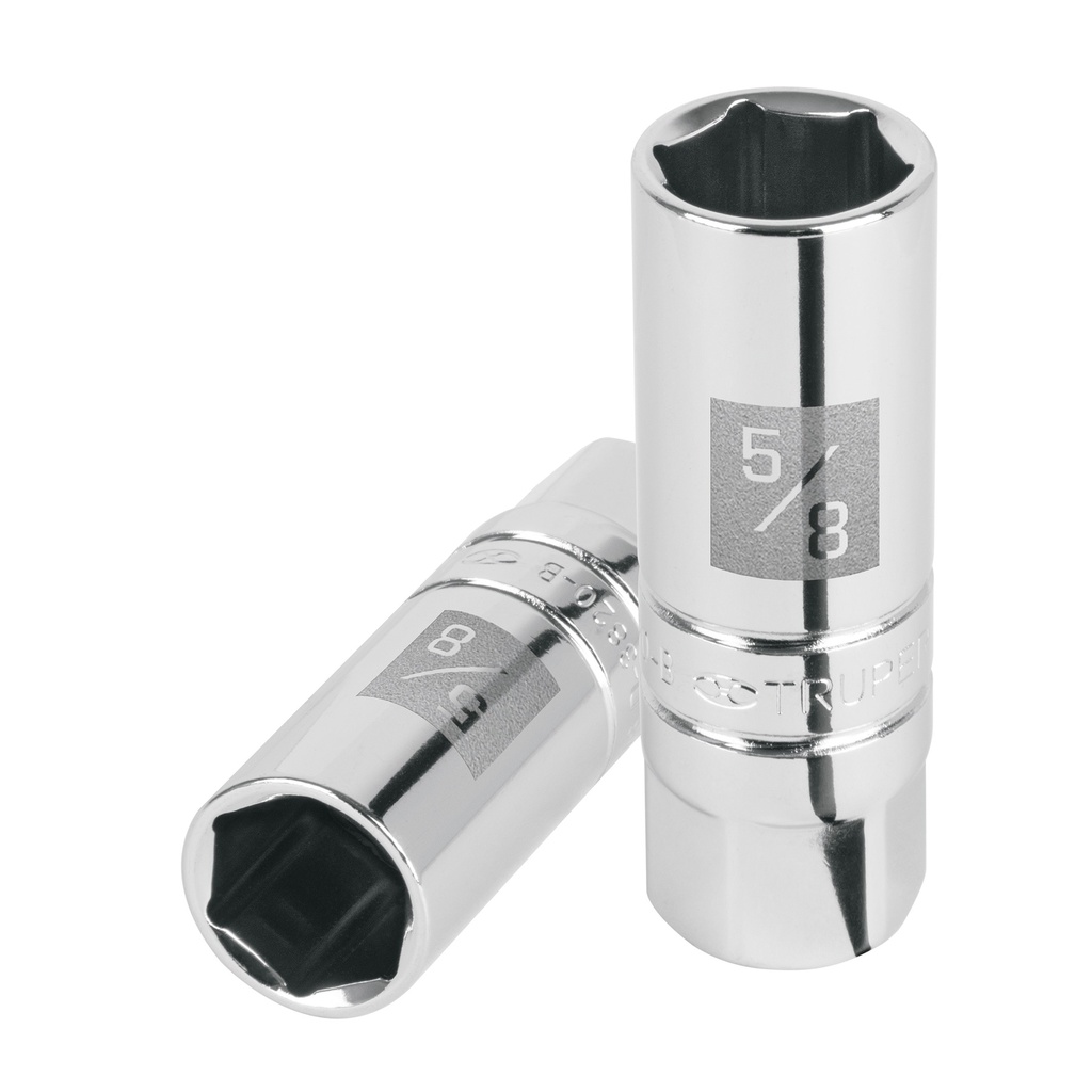13655 / Dado para bujías de 5/8', 6 puntas, cuadro 3/8', Truper