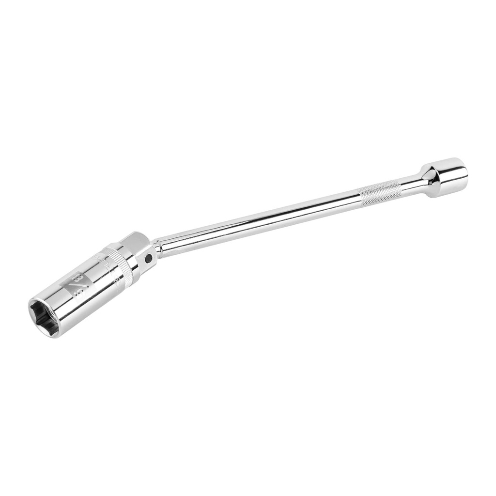 16896 / Dado p/bujías cuadro 3/8' articulado 5/8', extensión 10', Truper