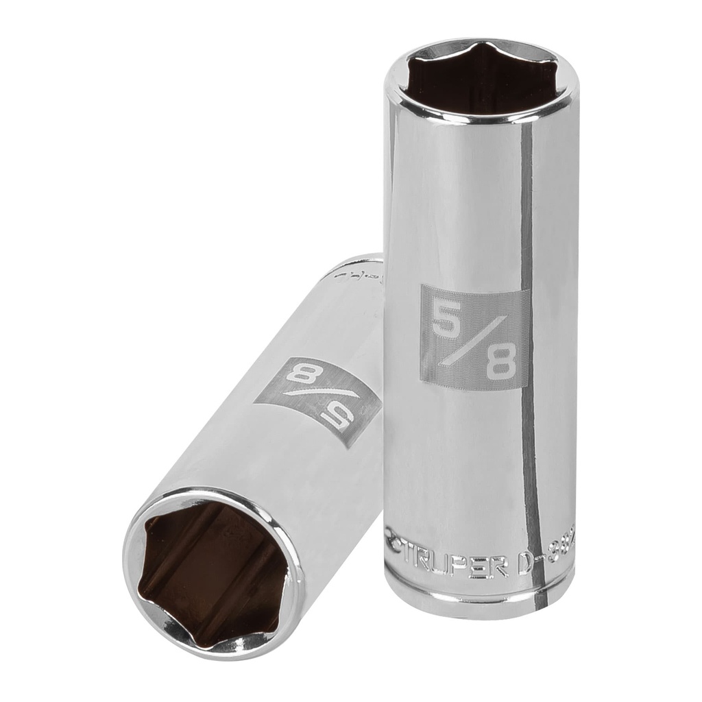 13716 / Dado largo de 5/8', 6 puntas, cuadro 3/8', Truper