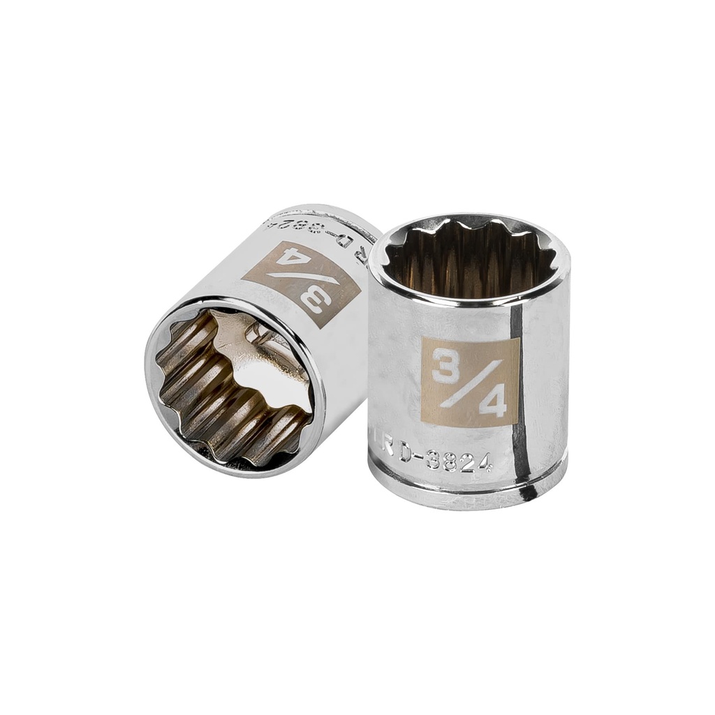 13588 / Dado de 3/4', 12 puntas, cuadro 3/8', Truper