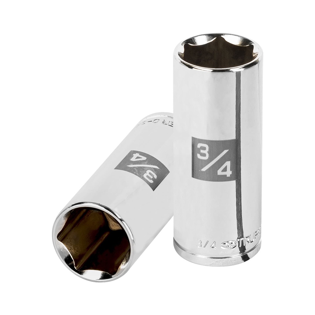 13718 / Dado largo de 3/4', 6 puntas, cuadro 3/8', Truper