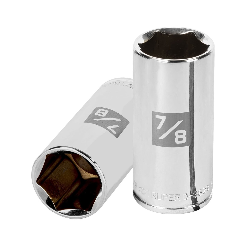 13720 / Dado largo de 7/8', 6 puntas, cuadro 3/8', Truper