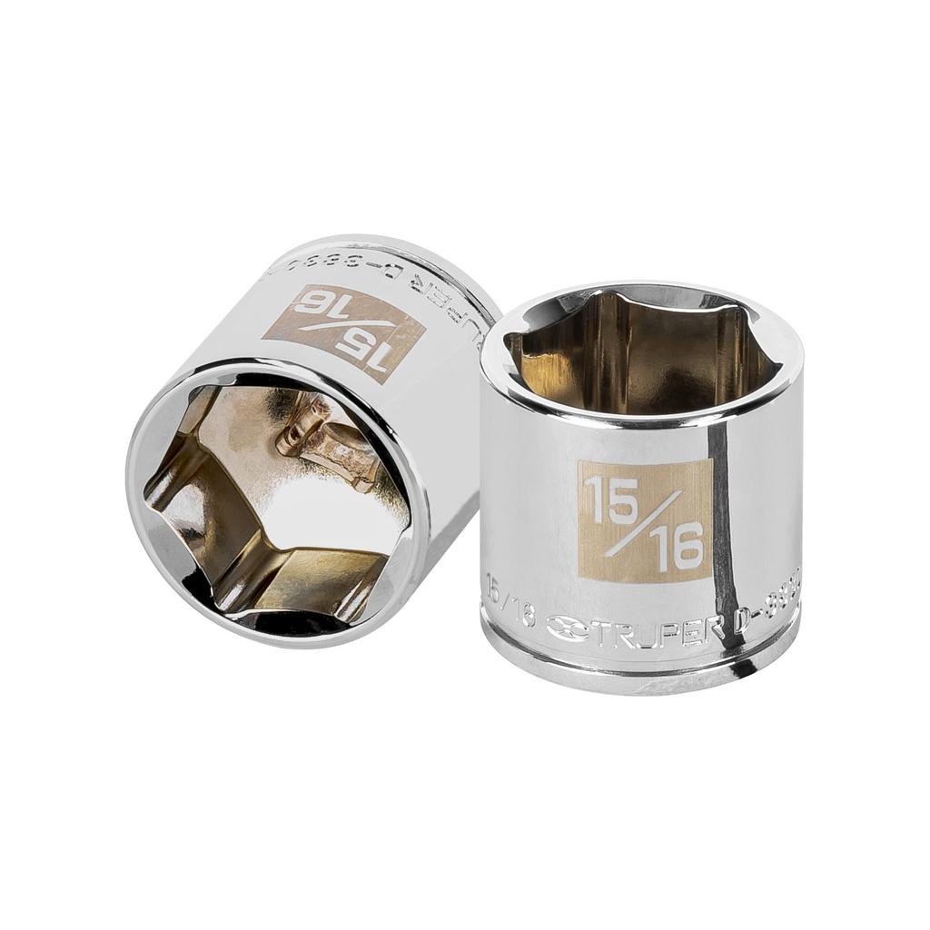 13616 / Dado de 15/16', 6 puntas, cuadro 3/8', Truper