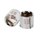13617 / Dado de 1', 6 puntas, cuadro 3/8', Truper