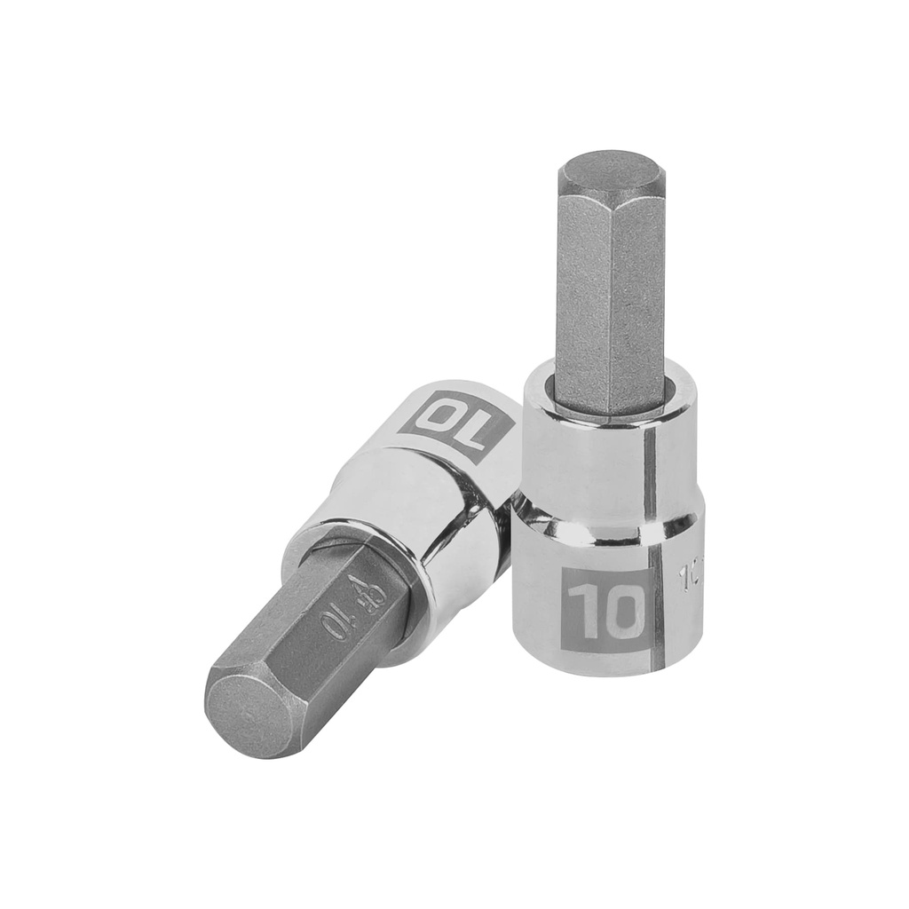 13490 / Dado punta hexagonal de 10 mm, cuadro 3/8', Truper