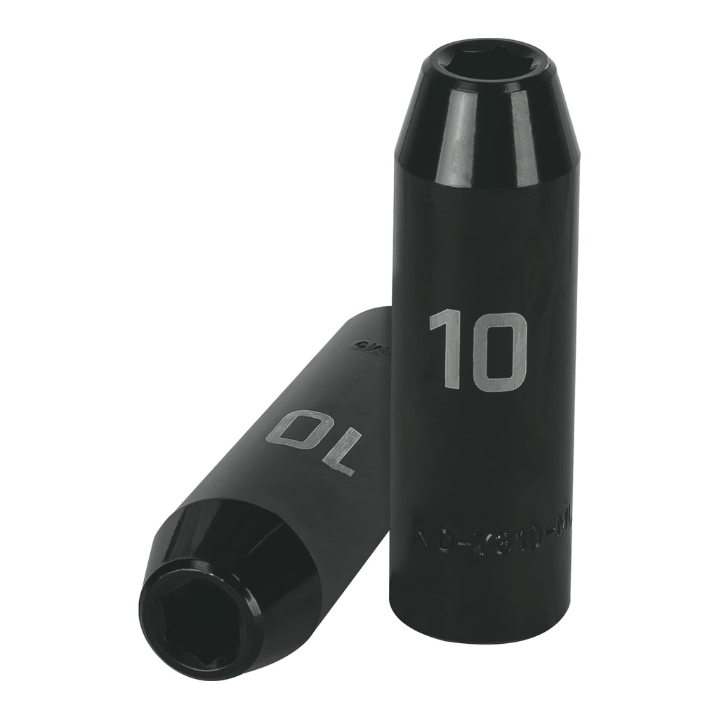 12422 / Dado largo cuadro 1/2' de impacto 6 puntas de 10 mm, Truper