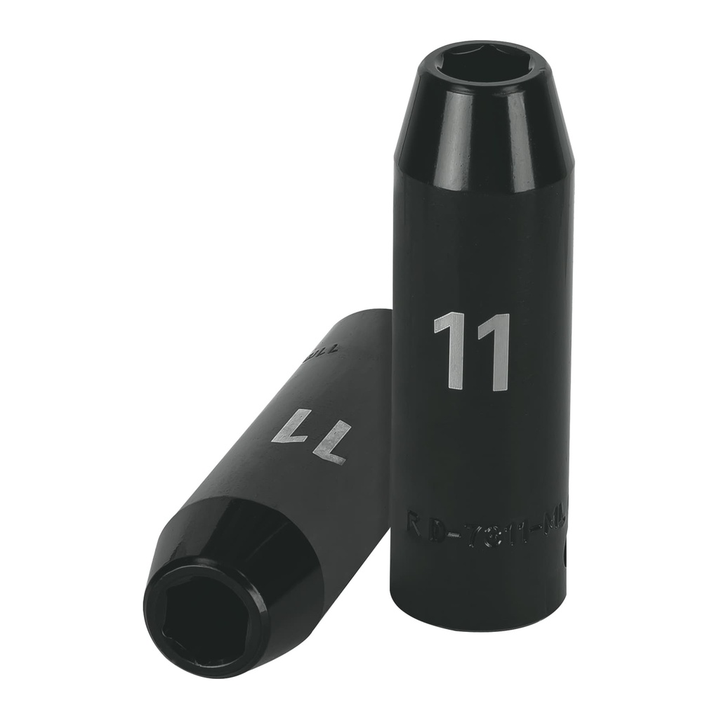 12423 / Dado largo cuadro 1/2' de impacto 6 puntas de 11 mm, Truper