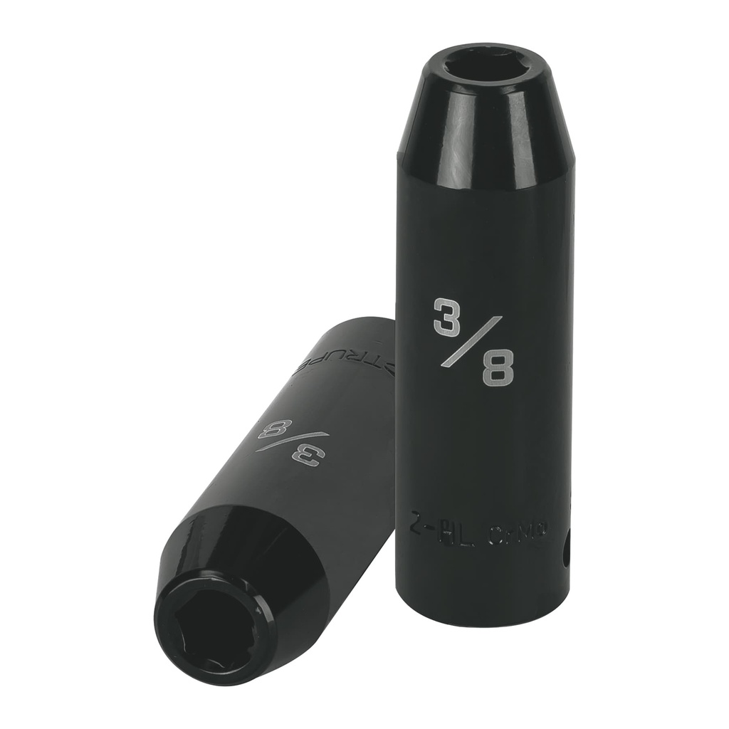 13386 / Dado largo impacto de 3/8', 6 puntas, cuadro 1/2', Truper