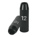 12424 / Dado largo cuadro 1/2' de impacto 6 puntas de 12 mm, Truper