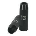 12425 / Dado largo cuadro 1/2' de impacto 6 puntas de 13 mm, Truper