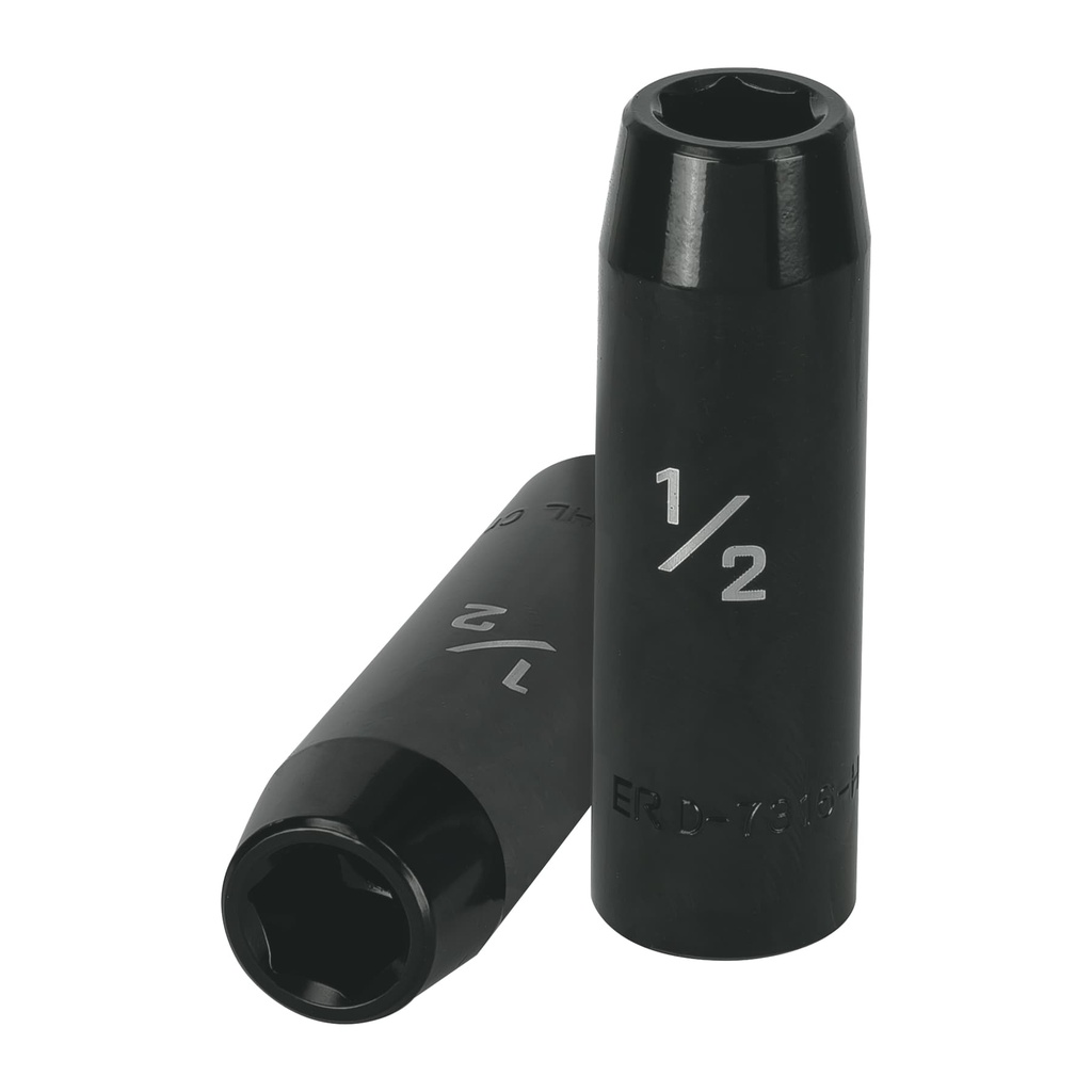 13388 / Dado largo impacto de 1/2', 6 puntas, cuadro 1/2', Truper