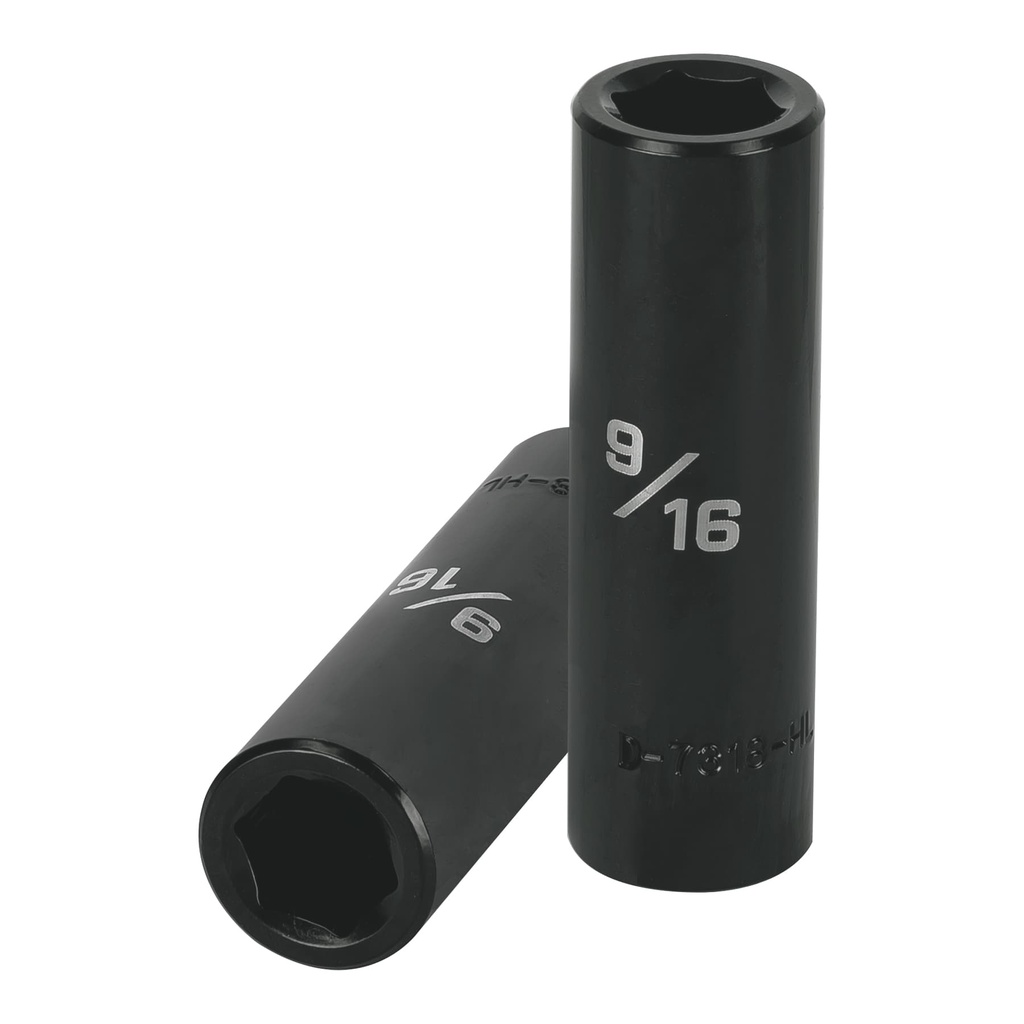 13389 / Dado largo impacto de 9/16', 6 puntas, cuadro 1/2', Truper
