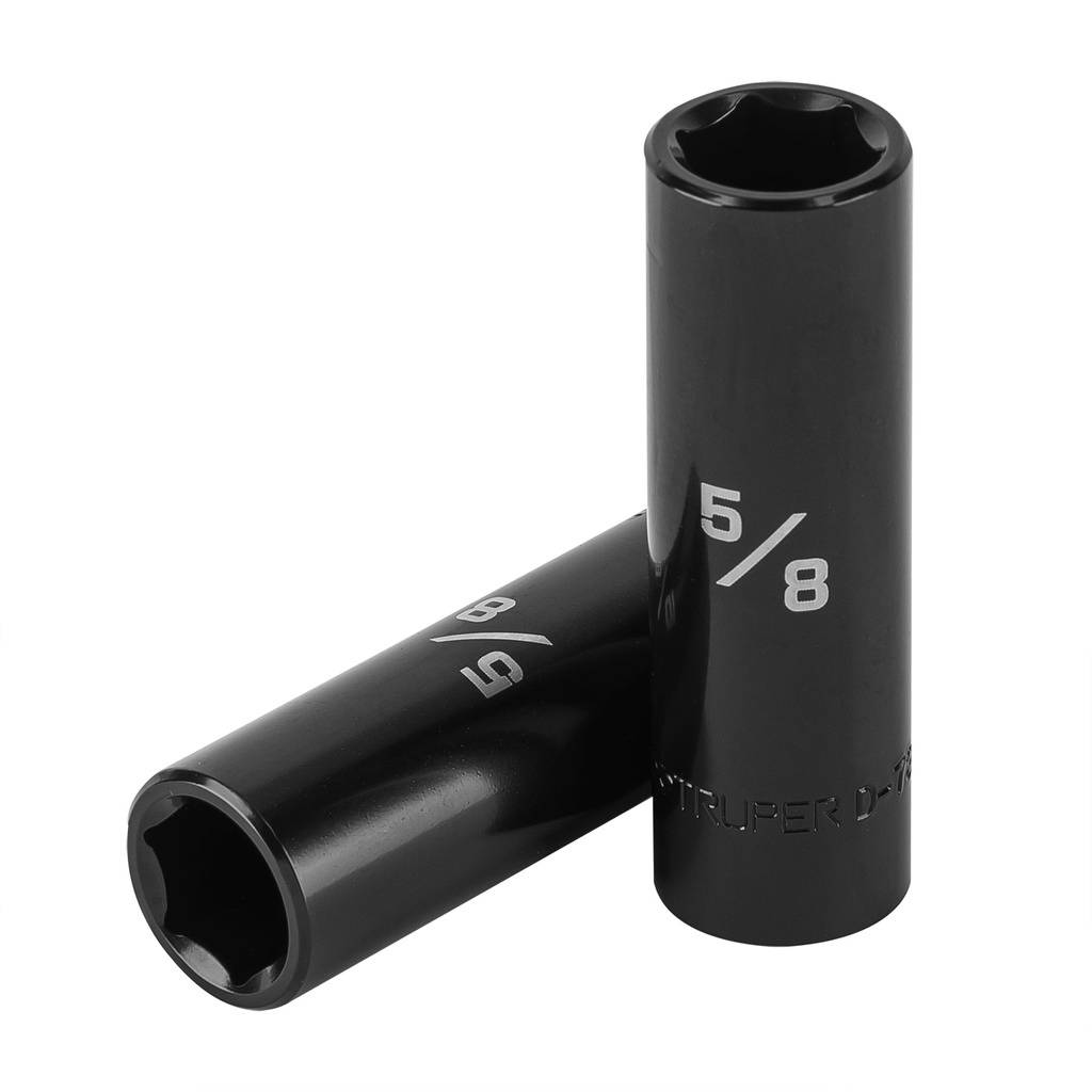 13390 / Dado largo impacto de 5/8', 6 puntas, cuadro 1/2', Truper