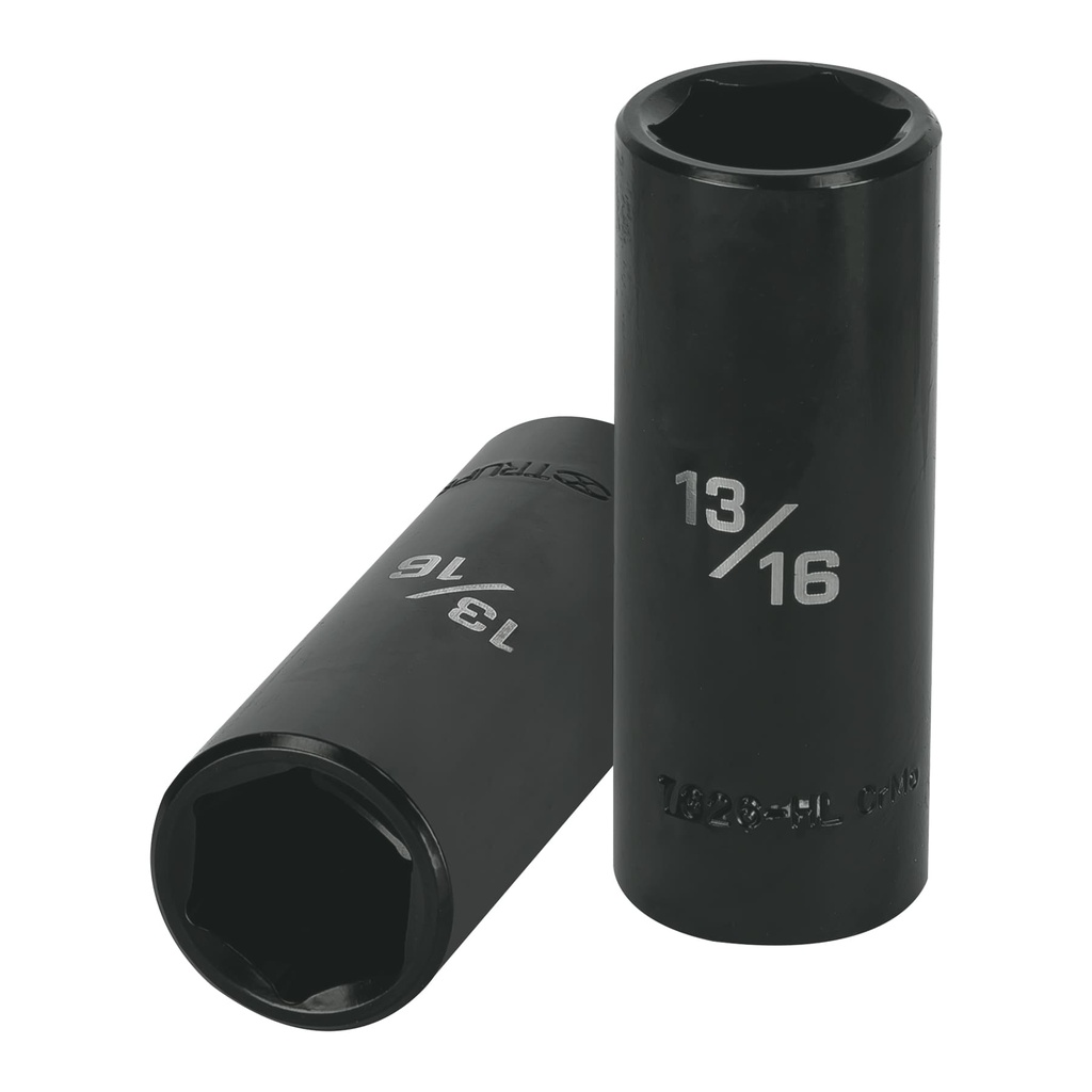 13393 / Dado largo impacto de 13/16', 6 puntas, cuadro 1/2', Truper