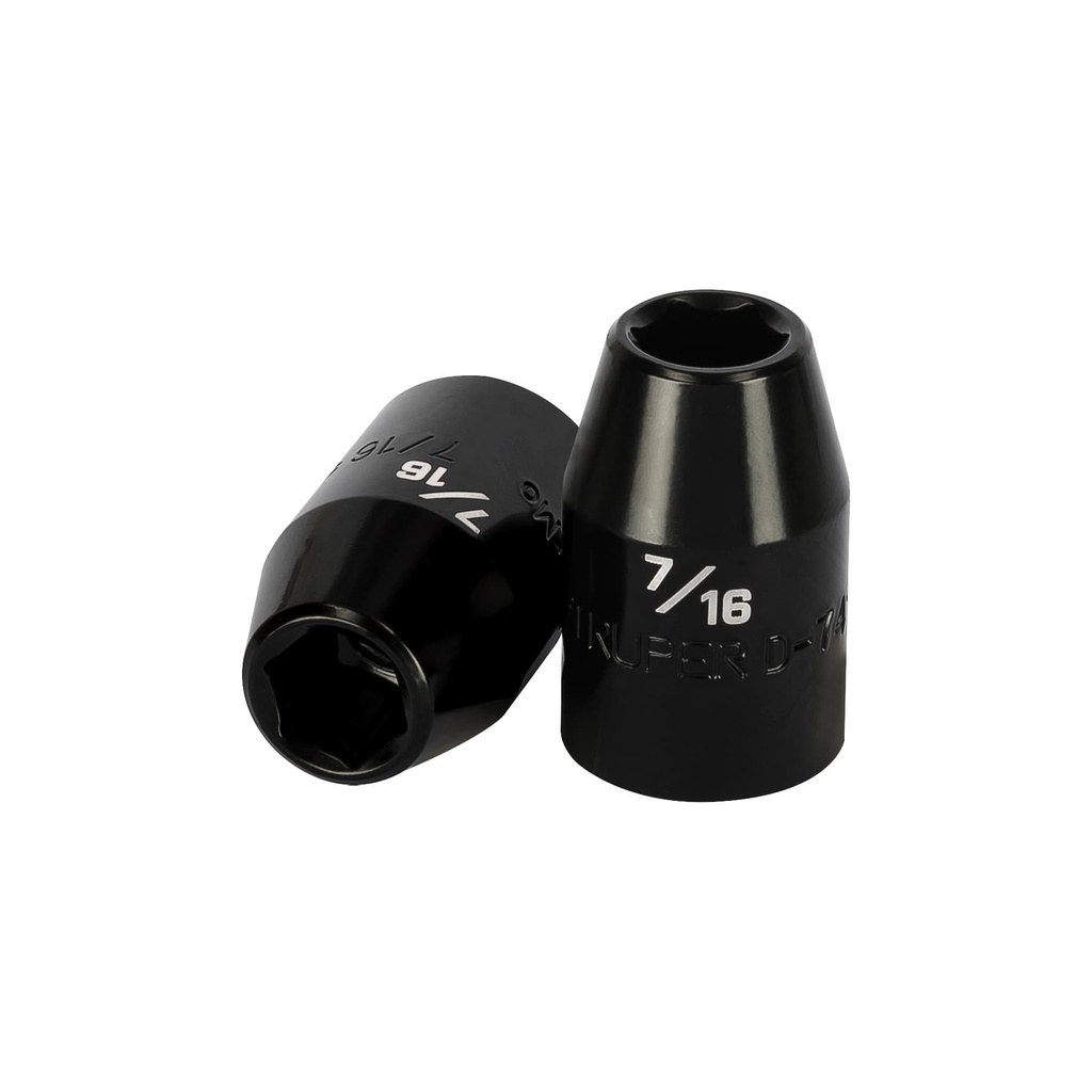 13376 / Dado de impacto de 7/16', 6 puntas, cuadro 1/2', Truper