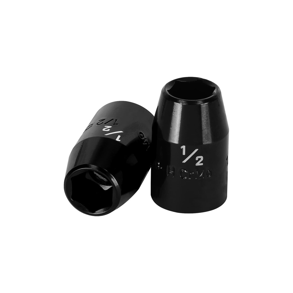 13377 / Dado de impacto de 1/2', 6 puntas, cuadro 1/2', Truper