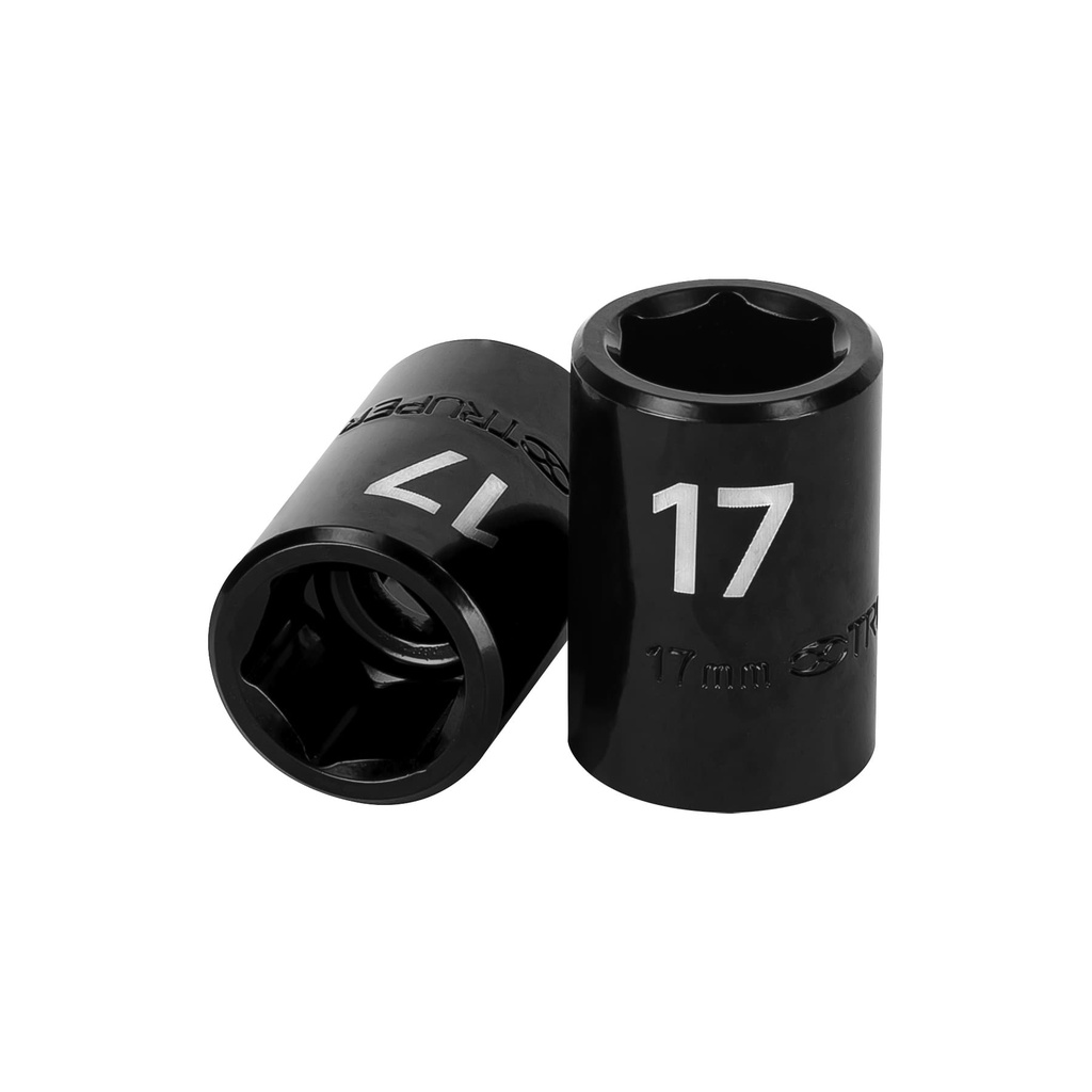 12417 / Dado cuadro 1/2' de impacto 6 puntas de 17 mm, Truper