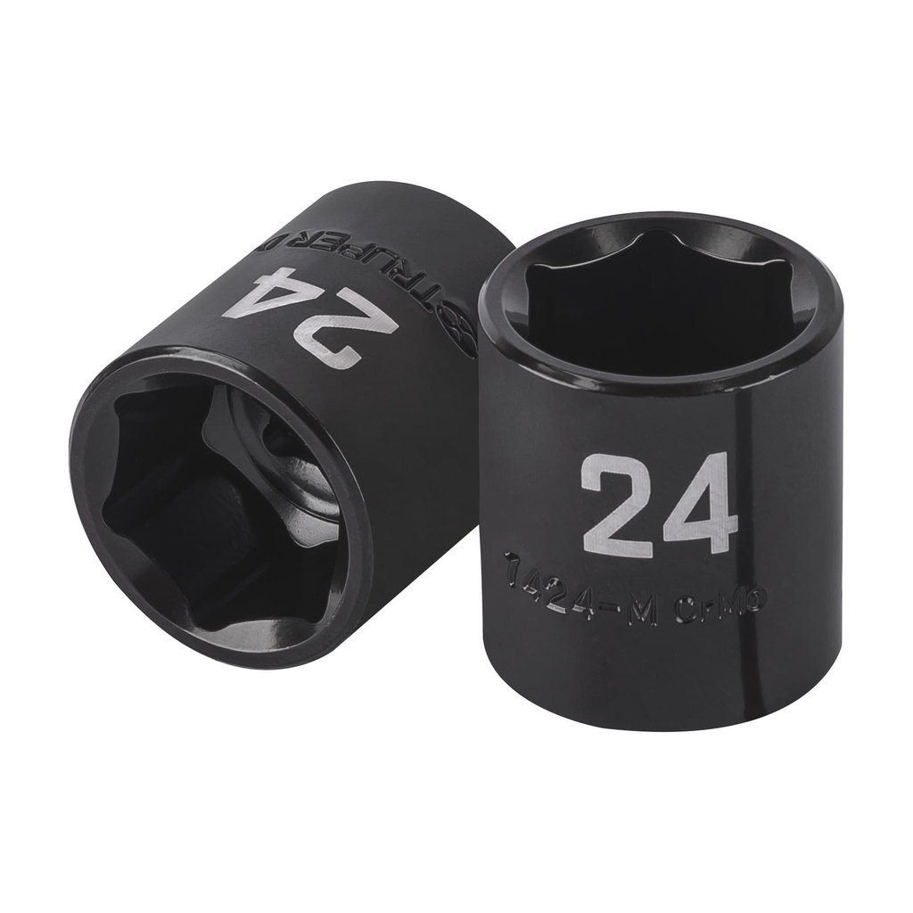 100897 / Dado de impacto de 24 mm, 6 puntas, cuadro 1/2', Truper