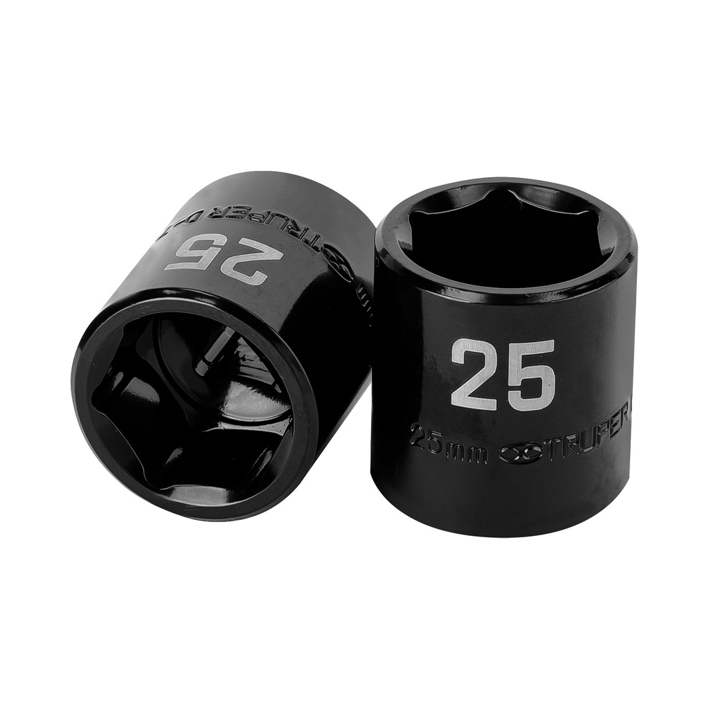 100898 / Dado de impacto de 25 mm, 6 puntas, cuadro 1/2', Truper