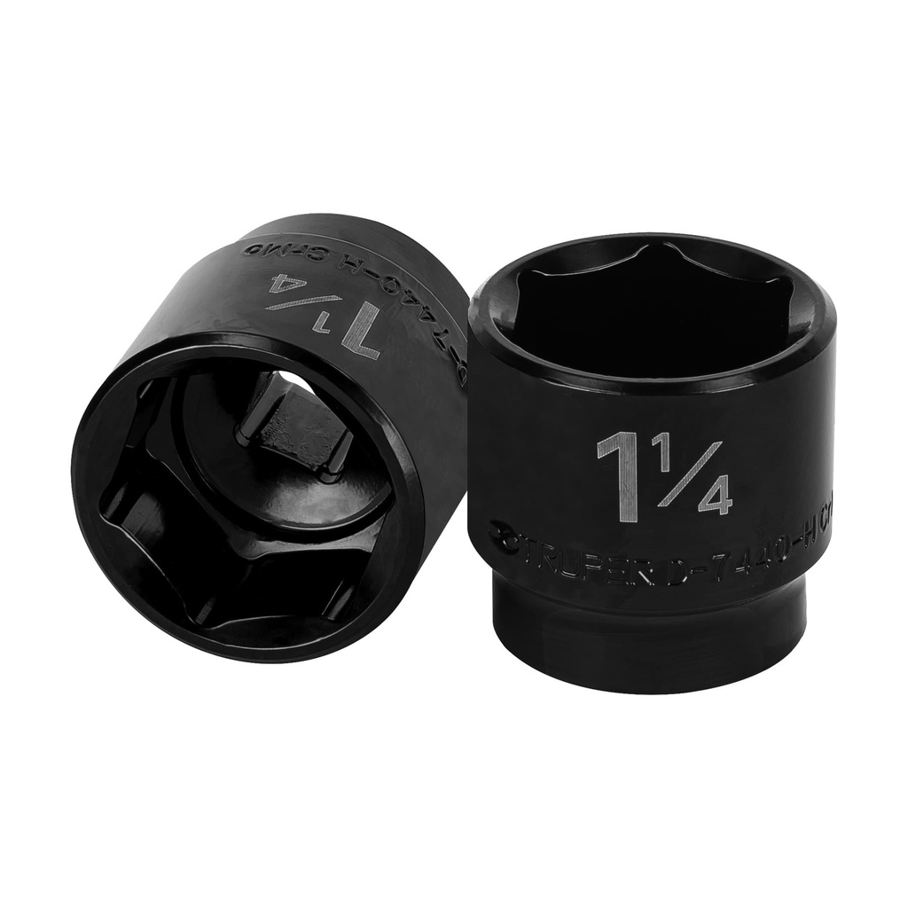 13399 / Dado de impacto de 1-1/4', 6 puntas, cuadro 1/2', Truper