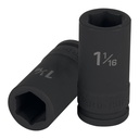 12435 / Dado largo de impacto de 1-1/16', 6 puntas, cuadro 3/4', Truper