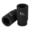 12439 / Dado largo de impacto de 1-5/16', 6 puntas, cuadro 3/4', Truper
