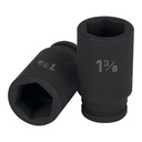 12440 / Dado largo de impacto de 1-3/8', 6 puntas, cuadro 3/4', Truper