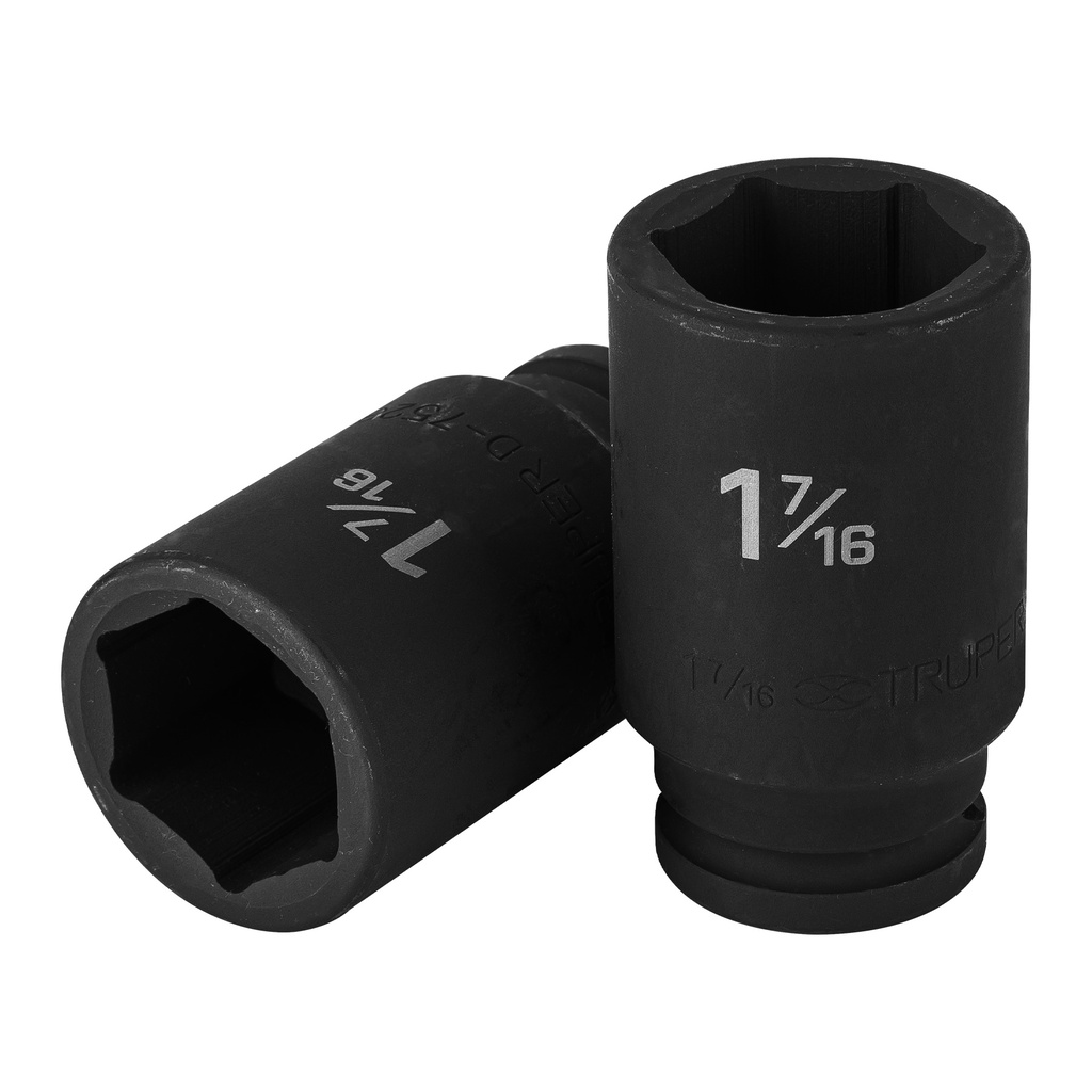 12441 / Dado largo de impacto de 1-7/16', 6 puntas, cuadro 3/4', Truper