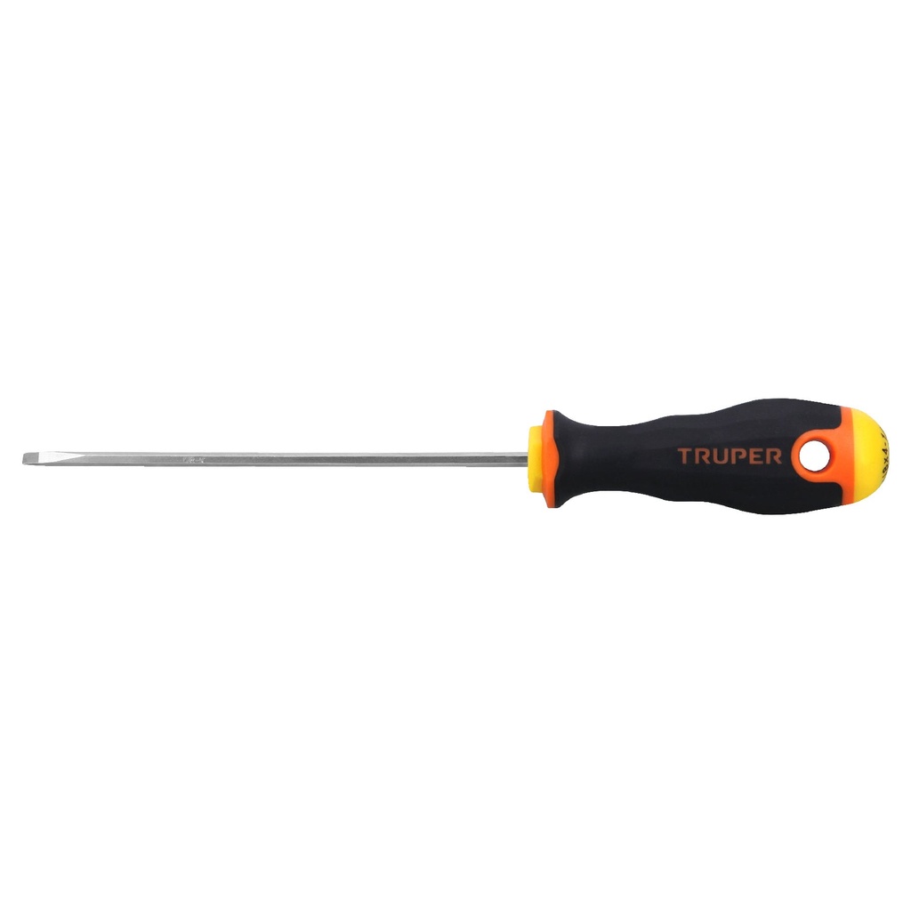 18549 / Desarmador cabinet 1/8' x 4-1/2' mango Comfort Grip, Truper