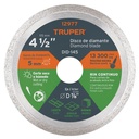 12977 / Disco de diamante de 4-1/2' x 1.6 mm rin continuo, Truper