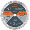 12982 / Disco de diamante de 9' x 3 mm rin turbo, Truper