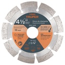 11582 / Disco de diamante de 4-1/2' x 2.1 mm rin segmentado, Truper