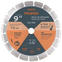 12976 / Disco de diamante de 9' x 2.7 mm rin segmentado, Truper