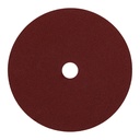 100163 / Disco de lija de 7' con respaldo de fibra, grano 120, Truper