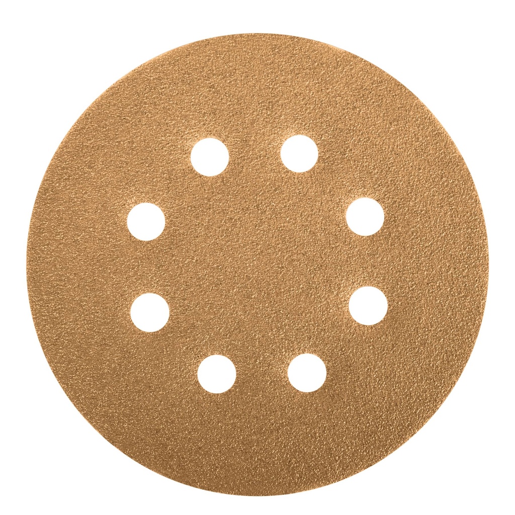 17942 / Caja con 5 discos de lija 5' grano 80 lijadora roto-orbital, Truper