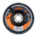 11671 / Disco laminado 4', grano 60 centro 5/8', Truper