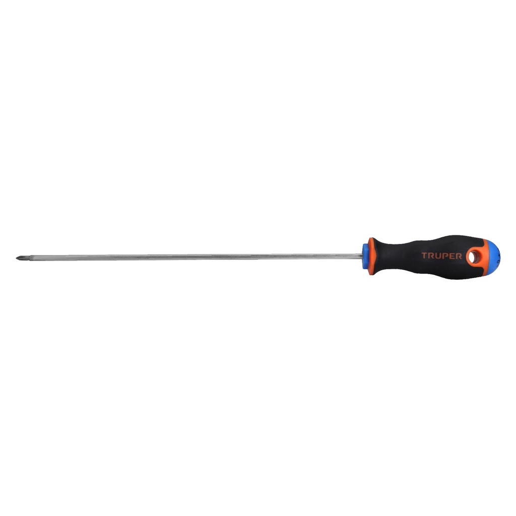 100835 / Desarmador de cruz 1/8' x 8' mango Comfort Grip, Truper