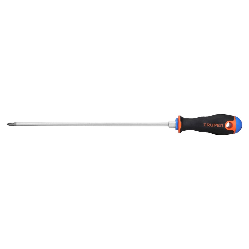 100837 / Desarmador de cruz 3/16' x 10' mango Comfort Grip, Truper