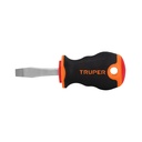 14003 / Desarmador plano 1/4' x 1-1/2' mango Comfort Grip, Truper