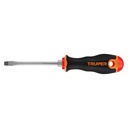 13998 / Desarmador plano 1/4' x 4' mango Comfort Grip, Truper