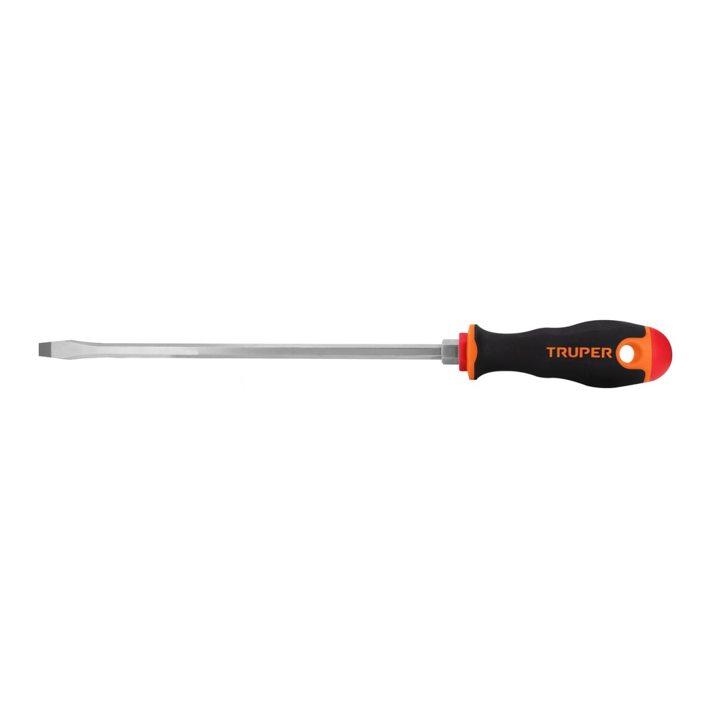 18546 / Desarmador plano 5/16' x 10' mango Comfort Grip, Truper
