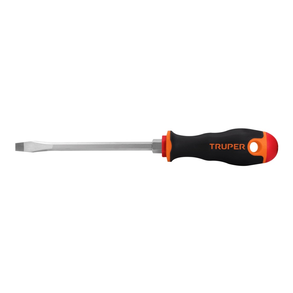 14006 / Desarmador plano 5/16' x 6' mango Comfort Grip, Truper