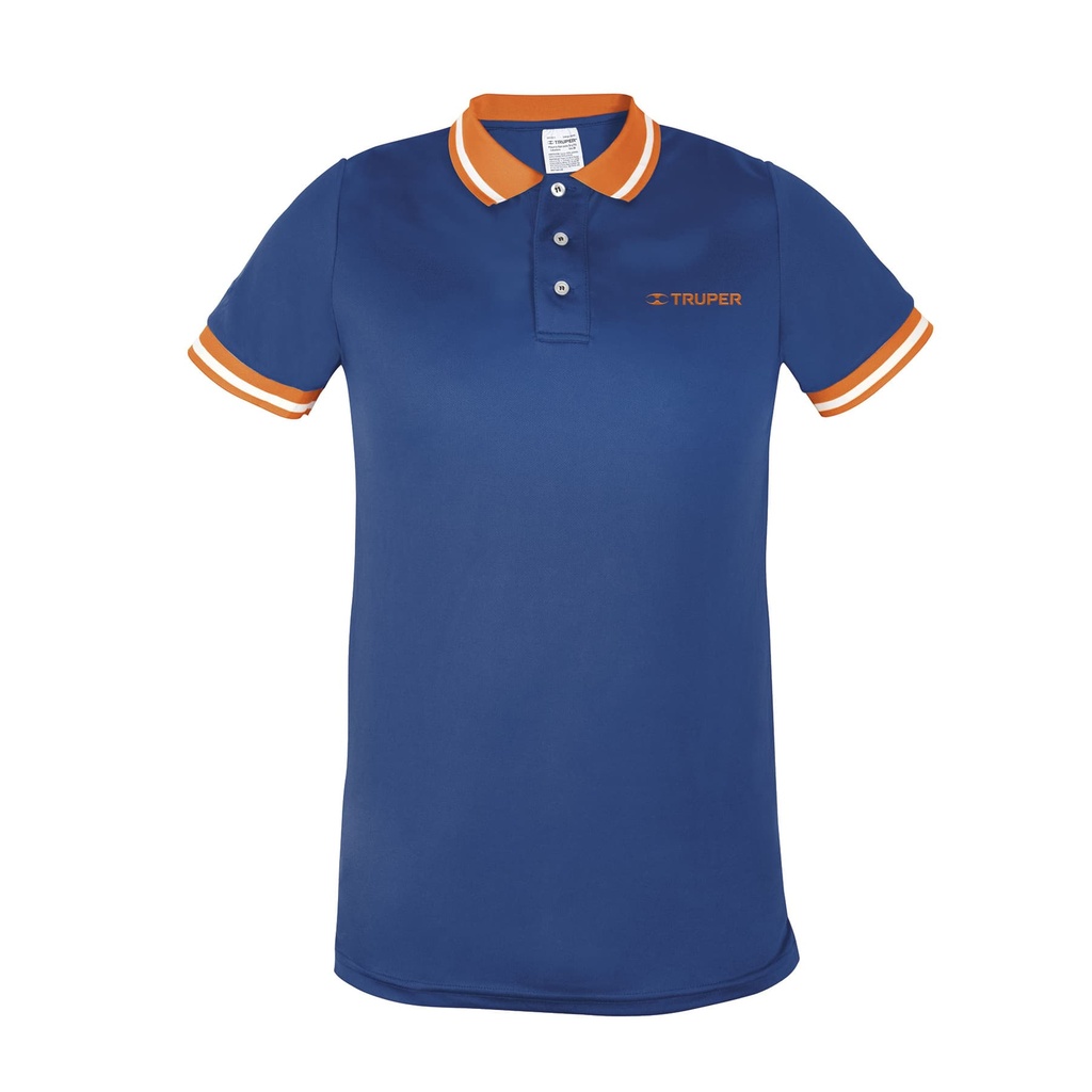 69969 / Playera polo performance azul, para caballero, talla EEG, Truper