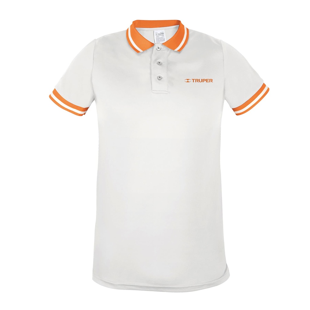 69977 / Playera polo performance blanca, para caballero,talla EEG, Truper