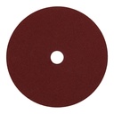 100162 / Disco de lija de 7' con respaldo de fibra, grano 80, Truper